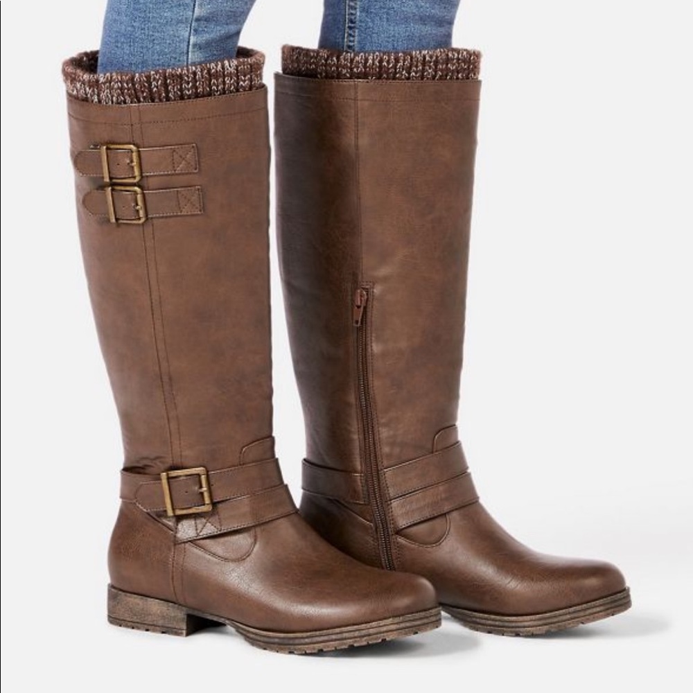 JustFab Rubie Sweater Cuff Boot